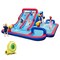 5 in 1 Kids Water Slide Inflatable Jump House with Dual Slides Climbing Wall Basketball Hoop Splash Pool